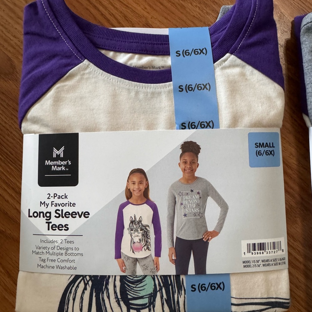 NWT 2-Pack Long Sleeve Shirts 6/6X